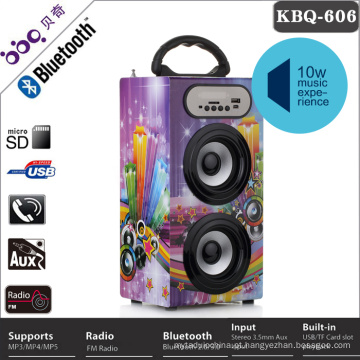 Novos produtos da china 1200mAh 10W bluetooth speaker com entrada de áudio jack